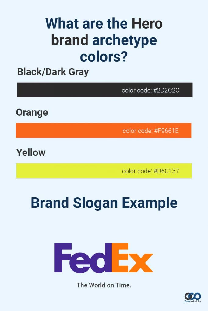 Hero Brand Archetype colors