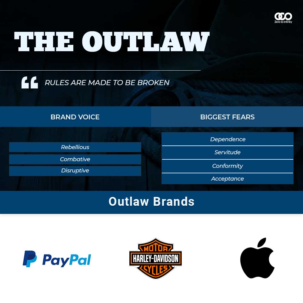 Outlaw brand archetype examples